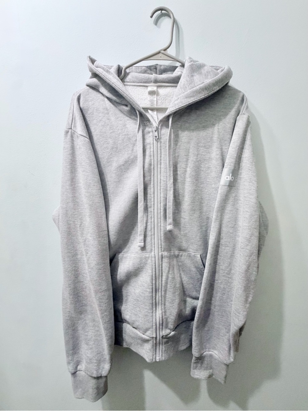 ALO Yoga Everyday Full ZipHoodie Grey